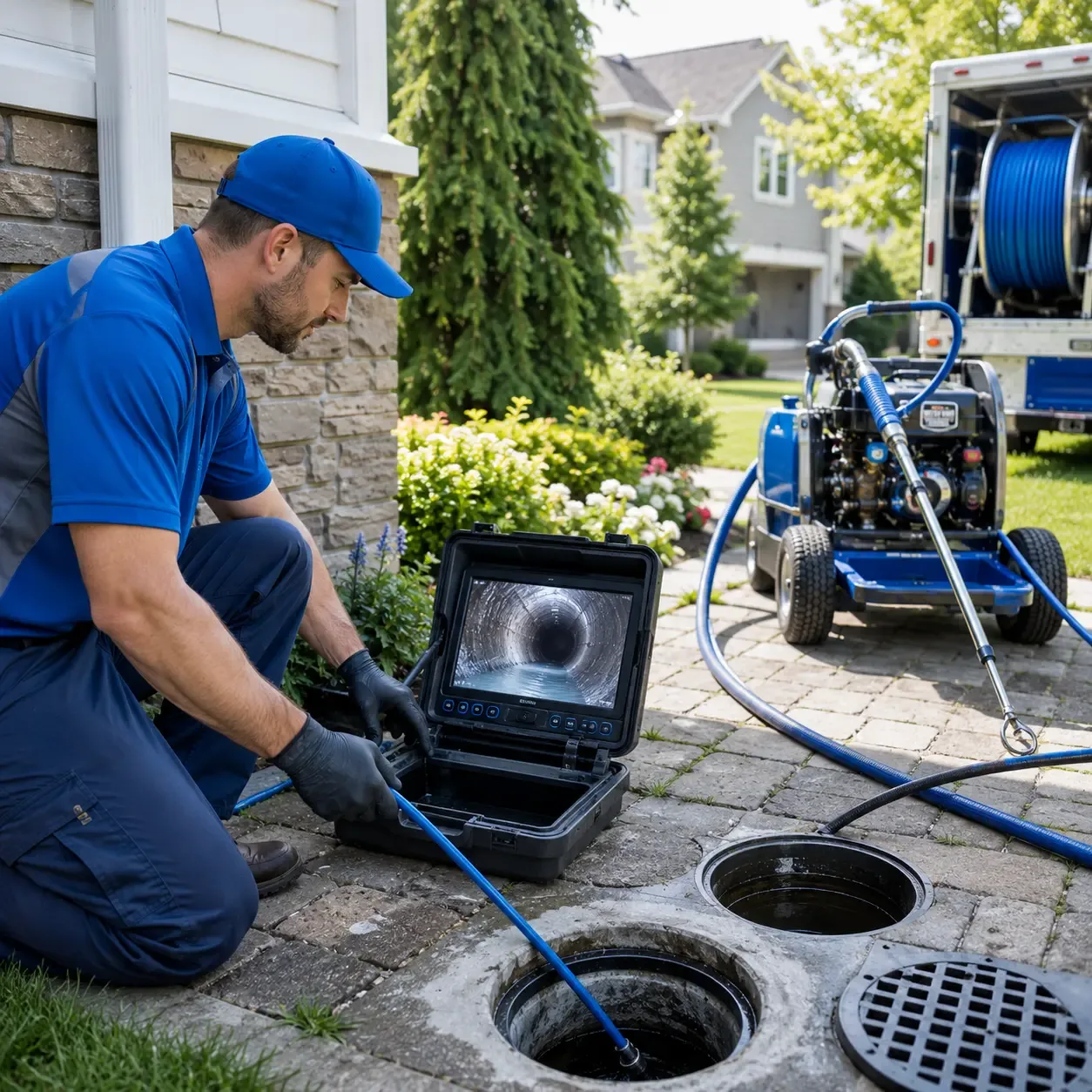 Outdoor drain cleaning professionals serving Roxbury, CT